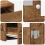 Mesa de Tocador Colgante con Luces LED Madera Antigua de , Tocadores para dormitorios - Ref: Foro24-865242, Precio: 108,00 €,...