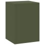 Soportes para Plantas de Exterior  Pilar 2 pcs Verde Oliva 24x24x35 cm Acero | Foro24.es | Tu tienda online para hogar, jardín y más Foro24.es