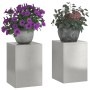 Soportes para Plantas Exterior Pillar 2 pcs 24x24x35 cm Acero Inoxidable | Foro24.es | Tu tienda online para hogar, jardín y más Foro24.es
