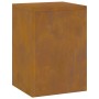 Soportes para Plantas de Exterior Pilar 2 pcs 24x24x35 cm Acero Corrosión de , Soportes para macetas - Ref: Foro24-865812, Pr...