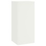 Juego de 2 Soportes de Plantas de para Exterior en blanco, 24x24x55 cm, Acero de , Soportes para macetas - Ref: Foro24-865814...