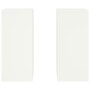 Juego de 2 Soportes de Plantas de para Exterior en blanco, 24x24x55 cm, Acero de , Soportes para macetas - Ref: Foro24-865814...
