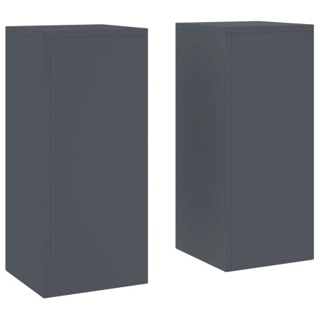 Soportes de plantas exteriores  Pilar 2 pcs Antracita 24x24x55 cm Acero | Foro24.es | Tu tienda online para hogar, jardín y más Foro24.es