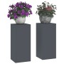 Soportes de plantas exteriores  Pilar 2 pcs Antracita 24x24x55 cm Acero | Foro24.es | Tu tienda online para hogar, jardín y más Foro24.es