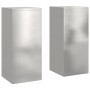 Soportes para Plantas de Exterior Pilares 2 pcs 24x24x55 cm Acero Inoxidable de , Soportes para macetas - Ref: Foro24-865817,...