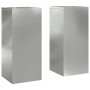 Soportes para Plantas al Aire Libre Pilar 2 pcs 24x24x55 cm Acero Galvanizado de , Soportes para macetas - Ref: Foro24-865818...