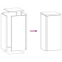 Soportes de Plantas para Exterior Pilar 2 pcs 24x24x55 cm Acero Weathering de , Soportes para macetas - Ref: Foro24-865819, P...