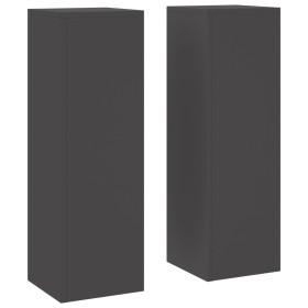 Soportes para Plantas Exteriores Pilar 2 pcs Negro 24x24x75 cm Acero de , Soportes para macetas - Ref: Foro24-865820, Precio:...