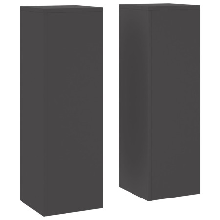 Soportes para Plantas Exteriores Pilar 2 pcs Negro 24x24x75 cm Acero de , Soportes para macetas - Ref: Foro24-865820, Precio:...