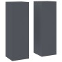 Soportes para Plantas Exteriores Pilar 2 pcs Antracita 24x24x75 cm Acero de , Soportes para macetas - Ref: Foro24-865822, Pre...