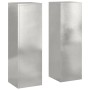 Soportes de plantas exteriores Pilar 2 pcs 24x24x75 cm Acero inoxidable de , Soportes para macetas - Ref: Foro24-865824, Prec...