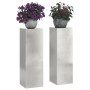 Soportes de plantas exteriores Pilar 2 pcs 24x24x75 cm Acero inoxidable de , Soportes para macetas - Ref: Foro24-865824, Prec...