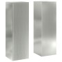 Soportes para Plantas de Exterior Pilares 2 pcs 24x24x75 cm Acero Galvanizado de , Soportes para macetas - Ref: Foro24-865825...