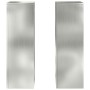 Soportes para Plantas de Exterior Pilares 2 pcs 24x24x75 cm Acero Galvanizado de , Soportes para macetas - Ref: Foro24-865825...