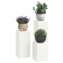 Soportes para Plantas de Exterior Pilar 3 pcs Blanco Acero de , Soportes para macetas - Ref: Foro24-865828, Precio: 94,21 €, ...