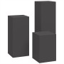 Soportes de Plantas de Exterior Pilar 3 pcs Acero Negro de , Soportes para macetas - Ref: Foro24-865827, Precio: 89,70 €, Des...