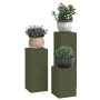 Soportes de Plantas para Exterior Juego de 3 Verde Oliva Acero de , Soportes para macetas - Ref: Foro24-865830, Precio: 94,21...