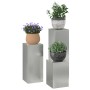 Conjunto de 3 Soportes de Plantas de Exterior de Acero Galvanizado de , Soportes para macetas - Ref: Foro24-865832, Precio: 7...