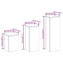 Conjunto de 3 Soportes de Plantas de Exterior de Acero Galvanizado de , Soportes para macetas - Ref: Foro24-865832, Precio: 7...