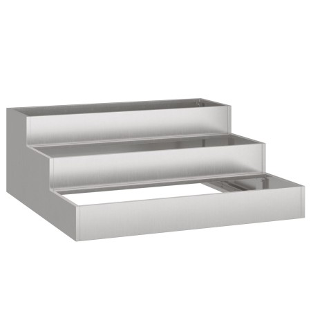 Macetero de jardín de tres niveles 90x90x35 cm Acero inoxidable | Foro24.es | Tu tienda online para hogar, jardín y más Foro24.es