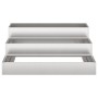 Macetero de jardín de tres niveles 90x90x35 cm Acero inoxidable | Foro24.es | Tu tienda online para hogar, jardín y más Foro24.es