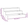Macetero de jardín de tres niveles 90x90x35 cm Acero inoxidable | Foro24.es | Tu tienda online para hogar, jardín y más Foro24.es