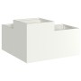 Macetero de jardín 80x80x48 cm Acero Blanco de , Maceteros y jardineras - Ref: Foro24-865842, Precio: 121,73 €, Descuento: -5%%