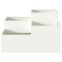 Macetero de jardín 80x80x48 cm Acero Blanco de , Maceteros y jardineras - Ref: Foro24-865842, Precio: 121,73 €, Descuento: -5%%