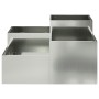 Macetero para jardín 80x80x48 cm de acero galvanizado de , Maceteros y jardineras - Ref: Foro24-865846, Precio: 104,62 €, Des...
