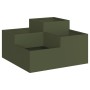 Maceta de Jardín 100x100x48 cm Verde Oliva Acero de , Maceteros y jardineras - Ref: Foro24-865851, Precio: 144,41 €, Descuent...