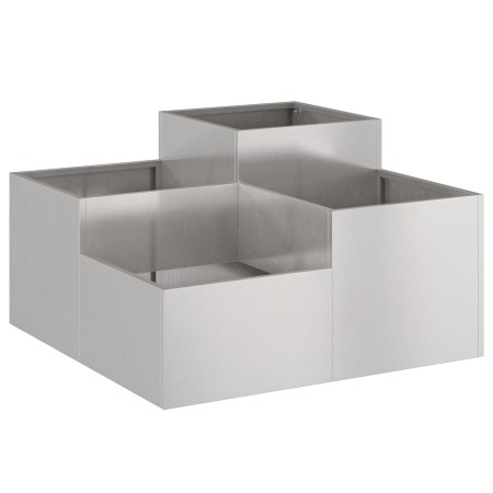 Macetero de Jardín  100x100x48 cm Acero Inoxidable | Foro24.es | Tu tienda online para hogar, jardín y más Foro24.es
