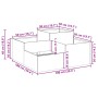 Macetero de Jardín  100x100x48 cm Acero Inoxidable | Foro24.es | Tu tienda online para hogar, jardín y más Foro24.es