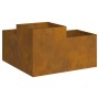 Macetero de jardín 100x100x48 cm Acero resistente a la intemperie de , Maceteros y jardineras - Ref: Foro24-865854, Precio: 1...