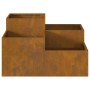 Macetero de jardín 100x100x48 cm Acero resistente a la intemperie de , Maceteros y jardineras - Ref: Foro24-865854, Precio: 1...