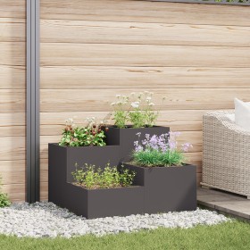 Macetero de Jardín 80x80x60 cm Acero Negro de , Maceteros y jardineras - Ref: Foro24-865855, Precio: 137,36 €, Descuento: -5%%