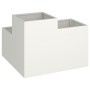 Macetero de Jardín 80x80x60 cm Acero Blanco de , Maceteros y jardineras - Ref: Foro24-865856, Precio: 141,03 €, Descuento: -5%%