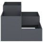 Macetero 80x80x60 cm de Acero Antracita de , Maceteros y jardineras - Ref: Foro24-865857, Precio: 143,71 €, Descuento: %