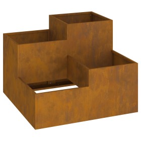 Macetero de Jardín 80x80x60 cm de Acero Resistente a la Intemperie de , Maceteros y jardineras - Ref: Foro24-865861, Precio: ...