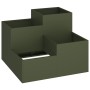Plantador de jardín 100x100x60 cm Verde Oliva Acero de , Maceteros y jardineras - Ref: Foro24-865865, Precio: 166,51 €, Descu...