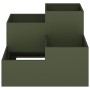 Plantador de jardín 100x100x60 cm Verde Oliva Acero de , Maceteros y jardineras - Ref: Foro24-865865, Precio: 166,51 €, Descu...