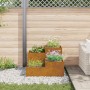 Jardinera 100x100x60 cm Acero envejecido de , Maceteros y jardineras - Ref: Foro24-865868, Precio: 151,69 €, Descuento: %