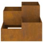 Jardinera 100x100x60 cm Acero envejecido de , Maceteros y jardineras - Ref: Foro24-865868, Precio: 151,69 €, Descuento: %