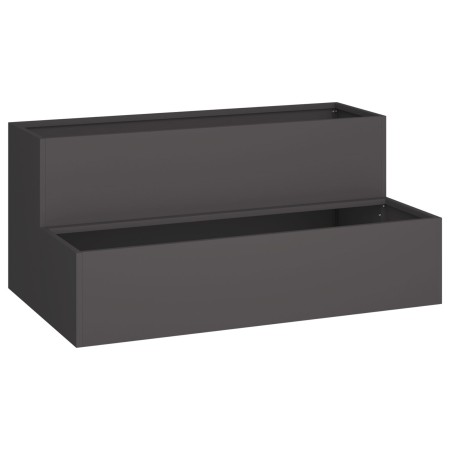 Macetero de Jardín - Acero Negro de 2 Niveles, 100x60x45 cm de , Maceteros y jardineras - Ref: Foro24-865869, Precio: 101,16 ...