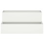 Macetero de 2 Niveles 100x60x45 cm Blanco de Acero de , Maceteros y jardineras - Ref: Foro24-865870, Precio: 105,74 €, Descue...