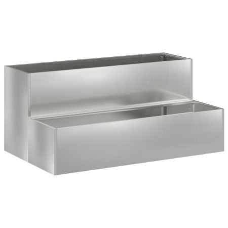 Macetero de Jardín en 2 Niveles , 100x60x45 cm, Hecho de Acero Galvanizado de , Maceteros y jardineras - Ref: Foro24-865874, ...
