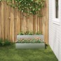 Macetero de Jardín en 2 Niveles , 100x60x45 cm, Hecho de Acero Galvanizado de , Maceteros y jardineras - Ref: Foro24-865874, ...
