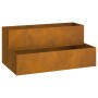 Macetero de 2 Niveles 100x60x45 cm Acero Envejecido de , Maceteros y jardineras - Ref: Foro24-865875, Precio: 123,67 €, Descu...