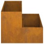 Macetero de 2 Niveles 100x60x45 cm Acero Envejecido de , Maceteros y jardineras - Ref: Foro24-865875, Precio: 123,67 €, Descu...