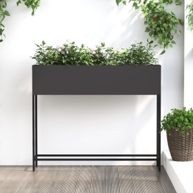 Huerto Elevado 100x26x82 cm Acero Negro de , Maceteros y jardineras - Ref: Foro24-865876, Precio: 97,85 €, Descuento: -5%%