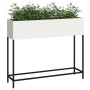 Plantador Elevado 100x26x82 cm Acero Blanco de , Maceteros y jardineras - Ref: Foro24-865877, Precio: 87,47 €, Descuento: %